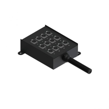 Procab MSB112.0/10 Multi stage block - 12 x XLR female - 12 x XLR male 10 meter